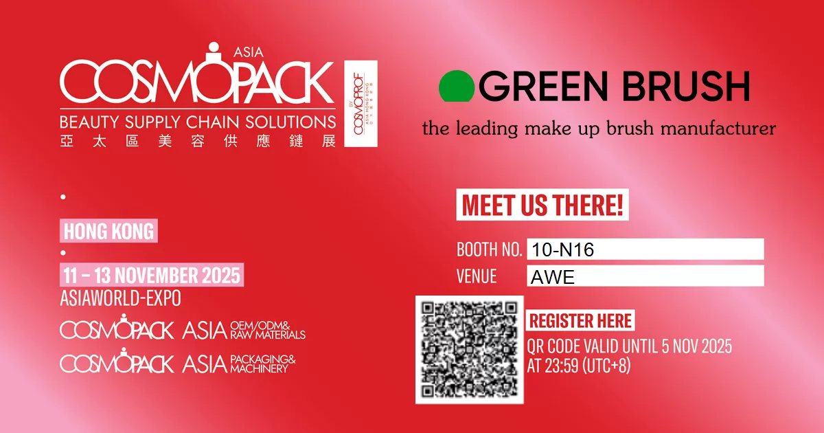 GREEN BRUSH Custom Makeup Brush Company to Attend COSMOPROF ASIA